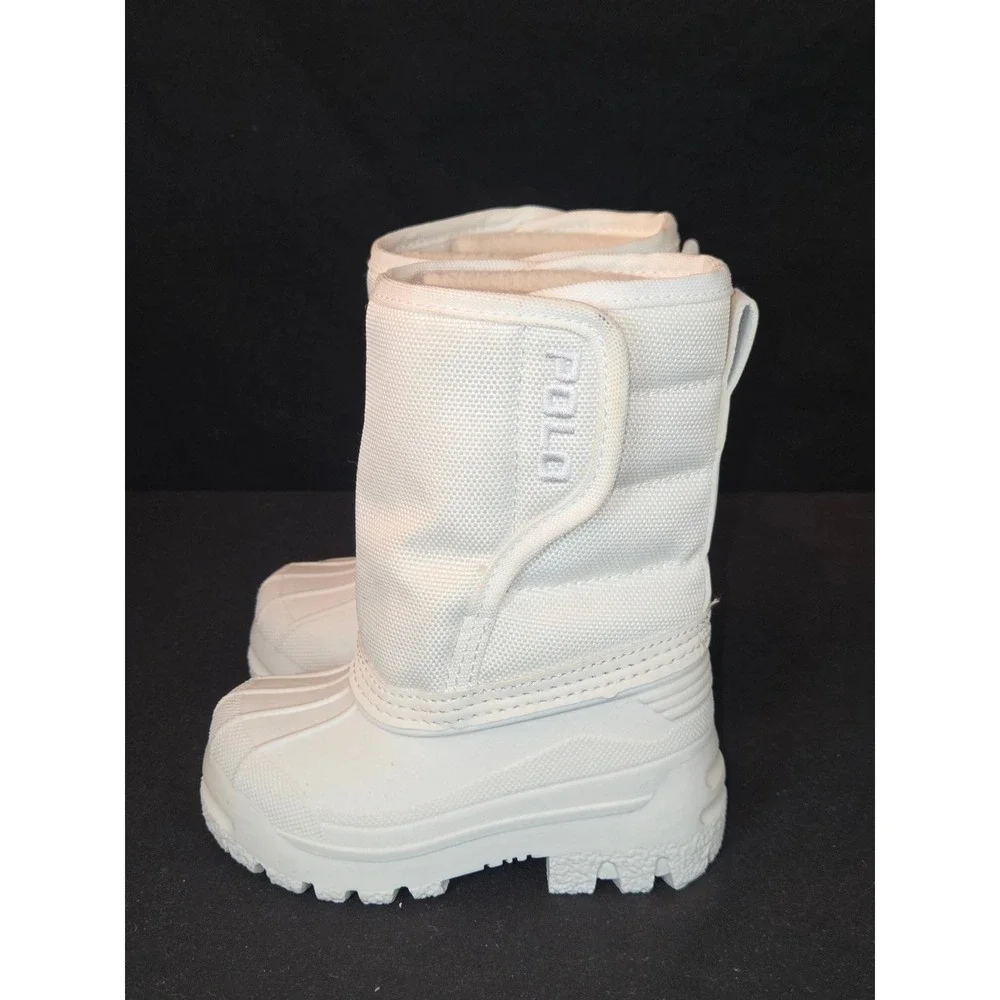 Polo Ralph Lauren Kids White Puffer Snow Boots Size 4‎ Toddler EUR 19